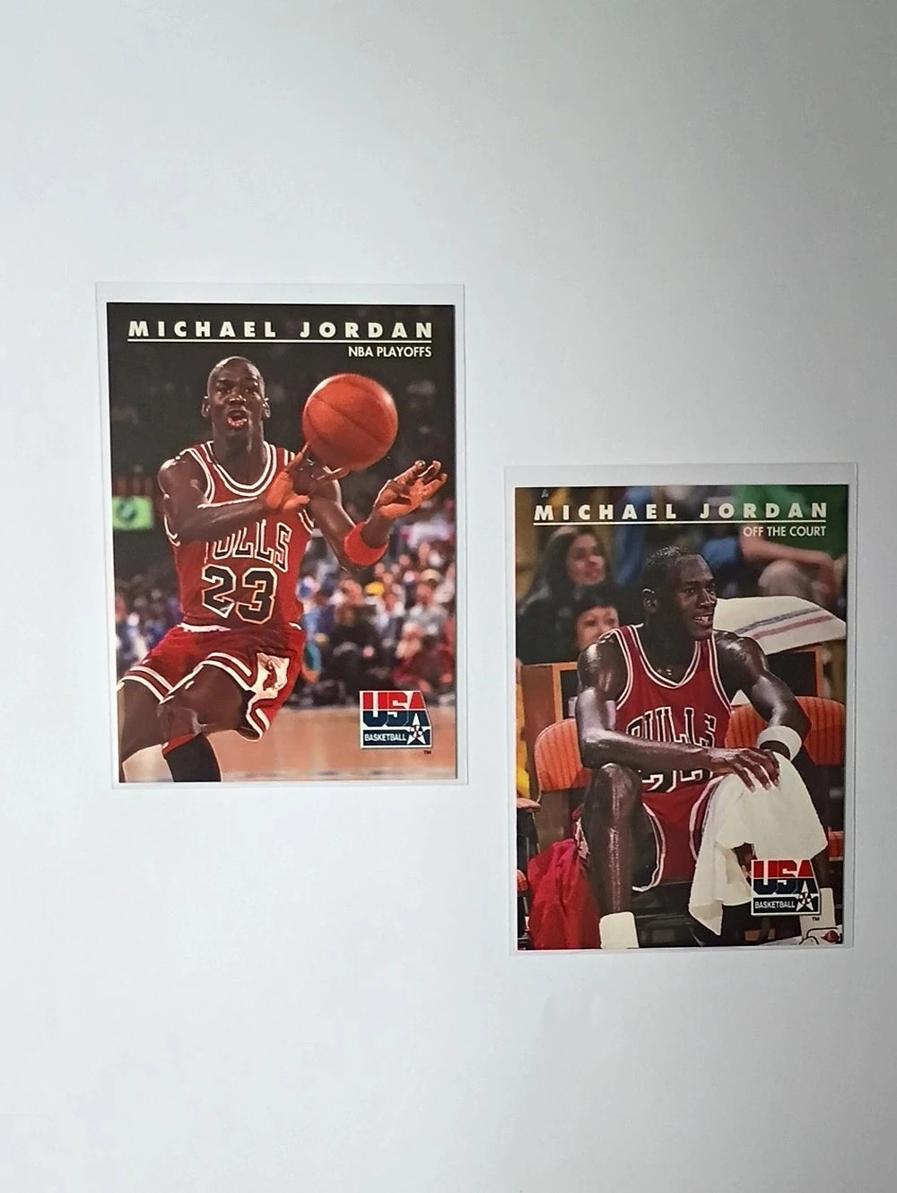 SkyBox 1992 SkyBox USA Michael Jordan Cards #41 & #42 1992 USA Michael Jordan